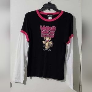 Vintage girls plus Bobby Jack graphic t-shirt long sleeves NWT